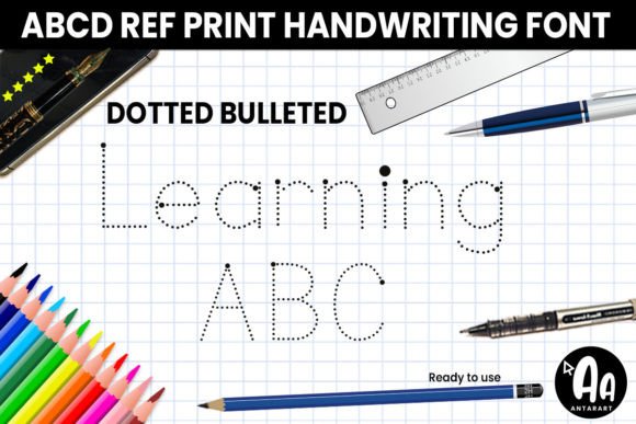 Abcd Ref Dotted Bulleted Font