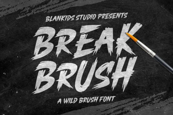 Break Brush Font for Creative Brands