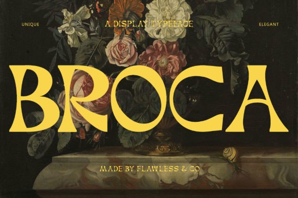 Broca: A Retro Display Font for Creative Campaigns