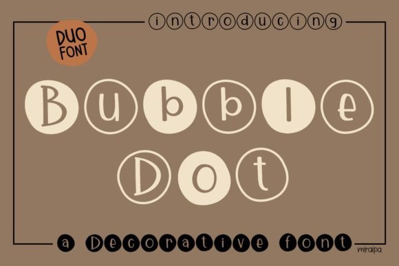Bubble Dot Font