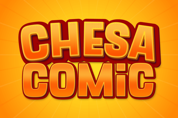Chesa Comic Font for Web Design