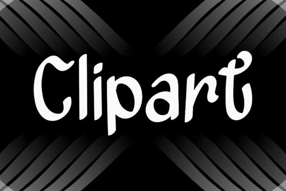 Clipart Font for Creative Design