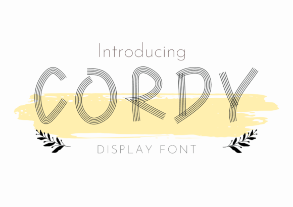 Cordy: A Creative Display Font