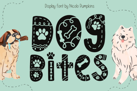 Dog Bites Font for Creative Projects