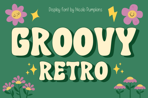 Groovy Retro Font for Creative Brands