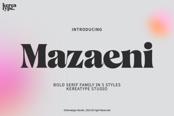 Mazaeni: Bold Display Font for Digital Marketing