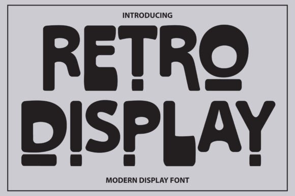Retro Display Font for Web Design