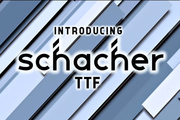 Schacher Font for Creative Projects