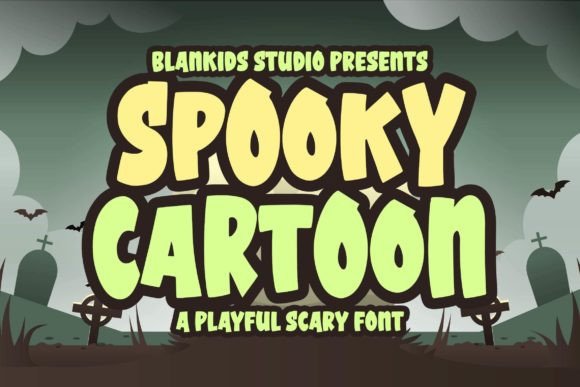 Spooky Cartoon Font for Playful Design