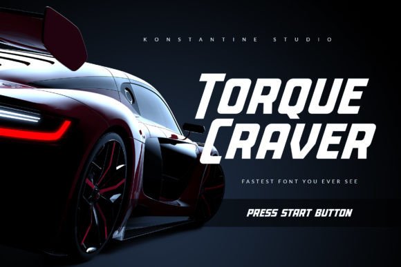Torque Craver Font for Business Branding