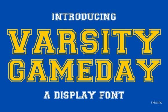 Varsity Gameday Font for Creative Projects