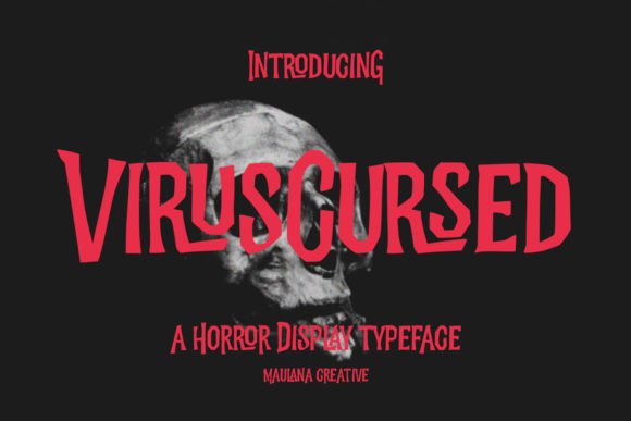 Virus Cursed Font for Bold Design